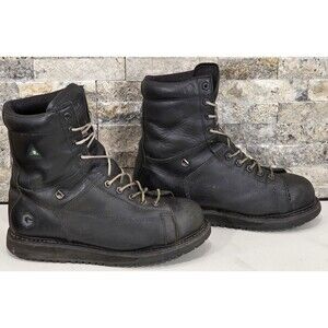 JB Goodhue Ironworker Steel Toe Work Boot Men 10 EEE Insulated Leather ESR Black